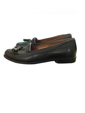 Cable & Co. Men's Leather Black Tassle Loafer Shoes Size : 9.5 D Made In Italy